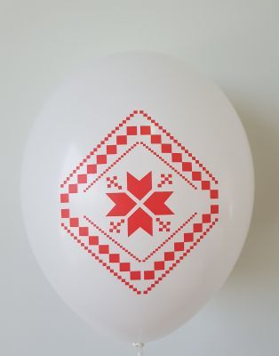 Print on 100 balloons single color logo