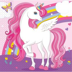 Unicorn Rainbow - napkins 33x33cm