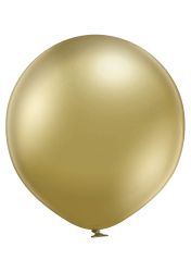 Chrome Gold balloon size B150 - 17" Large balloon suitable for organic arches 43 см.