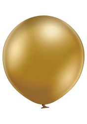 Chrome saturated Gold balloon size B150 - 17" Large balloon suitable for organic arches 43 cm. 616