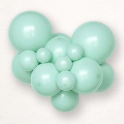 Soft green latex party balloons size 13 cm - pack of 100 pcs. 446