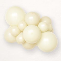 Vanillia latex party balloons small size 13cm - pack of 100 pcs.