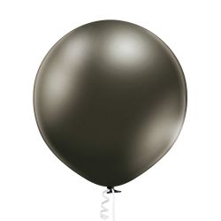 Chrome color anthracite balloon size B150 - 17" Large balloon suitable for organic arches 43 cm. 609