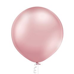 Chrome light pink balloon size B150 - 17" Large balloon suitable for organic arches 43 cm. 614