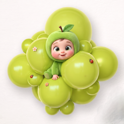 Apple green balloon size B95 - 30 cm - 11"