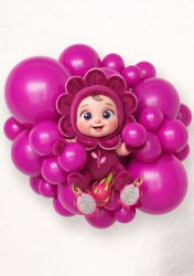 Cyclamen pink balloon size B85 - 28 cm - 10.5"
