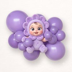 Purple balloon size B85 - 28 cm - 10.5"