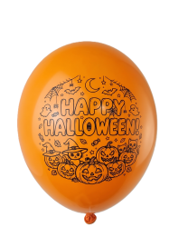 HAPPY HALLOWEEN - нов модел балони опаковка от 100 балона микс.
