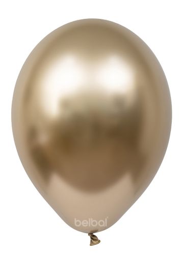 Chrome latex gold balloon