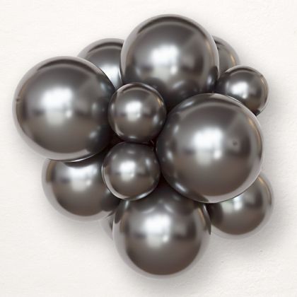 Atracid chrome balloon size D5 - 13 cm - 5"