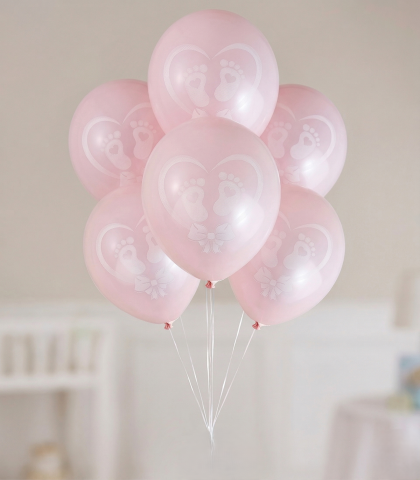 First steps new model 2026! - 100 pcs. pink balloons