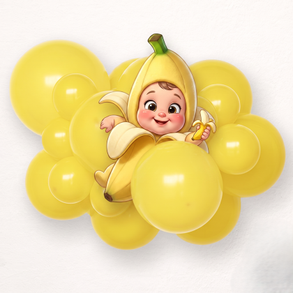 Yellow balloon size B95 - 30 cm - 11"