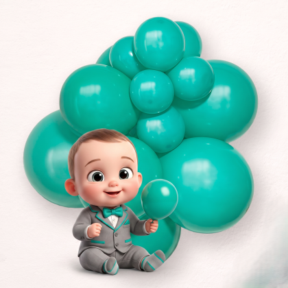 Green balloon size B95 - 30 cm - 11"