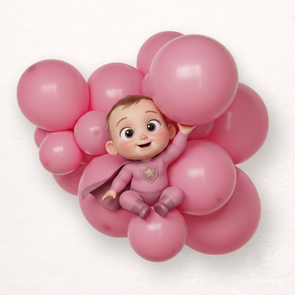 Wild rose balloon size B95 - 30 cm - 11"