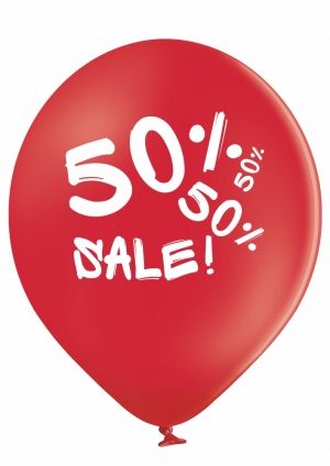 Branding of company balloons - printed on 100 balloons with one-color logo on one side