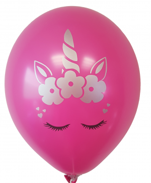 Party balloon with "Unicorn" seal - package of 100 pcs.