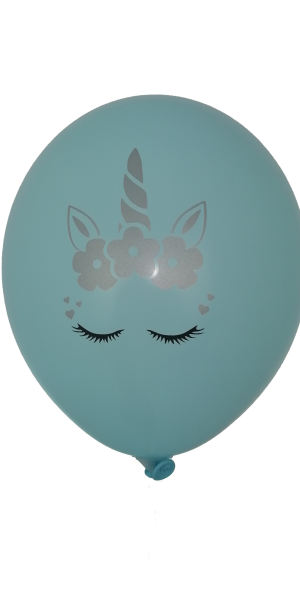 Party balloon with "Unicorn" seal - package of 100 pcs.