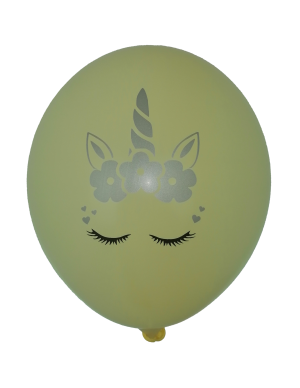 Party balloon with "Unicorn" seal - package of 100 pcs.
