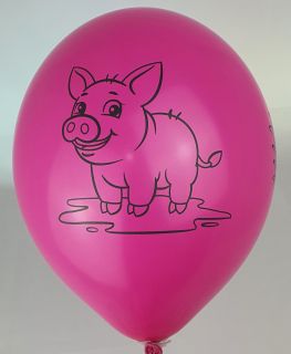 Farm themed balloons - pack of 5.