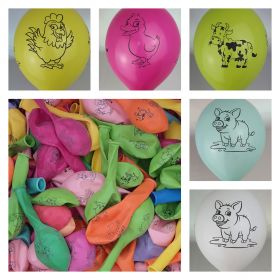 Farm themed balloons - pack of 5.