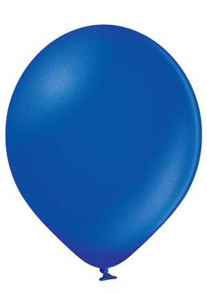 Blue  latex party balloons standard size metallic type - pack of 100 pcs.