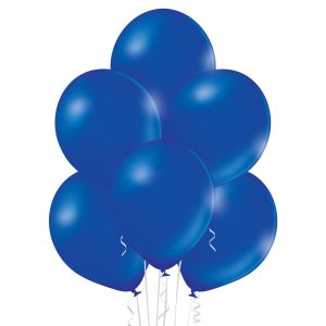 Blue  latex party balloons standard size metallic type - pack of 100 pcs.