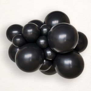 Black balloon size B95 - 30 cm - 11"