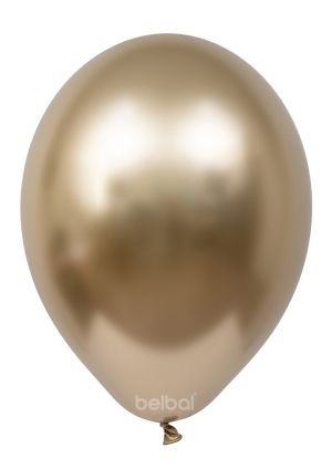 Chrome latex gold balloon