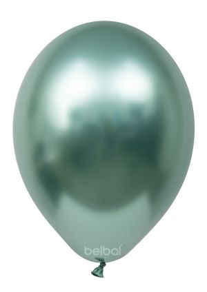 Green chrome balloon size D5 - 13 cm - 5"