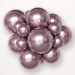Chrome Latex balloon pink - 604 - pack of 50 pcs.