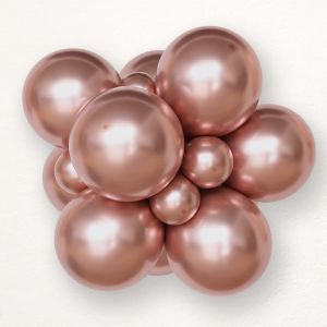 Chrome Latex Balloon Rose Gold - pack of 100 pcs. 606