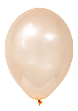 Crystal clear balloon with orange color - package of 100 pcs.s. 047