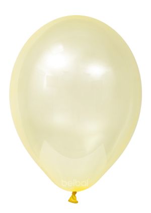 Crystal clear balloon with yellow color - package of 100 pcs. 046