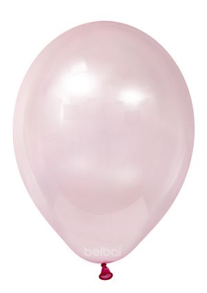 Crystal clear balloon with pink color - package of 100 pcs. 044