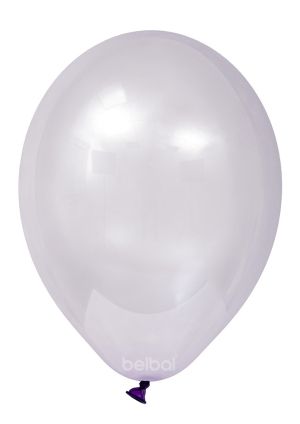 Crystal clear balloon with purple color - package of 100 pcs. 043