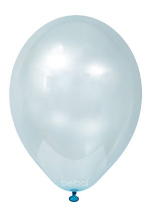 Crystal clear balloon with blue color - package of 100 pcs. 042