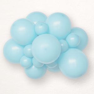 Ice blue latex party balloons size 13 cm - pack of 100 pcs. 449