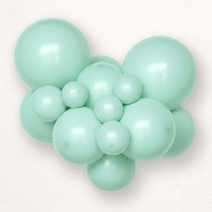 Soft green latex party balloons size 13 cm - pack of 100 pcs. 446