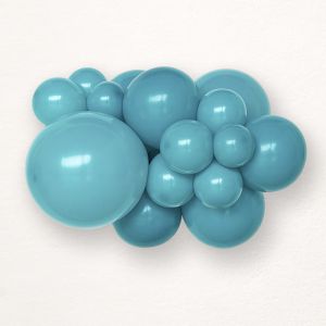 Turquoise latex party balloons size 13 cm - pack of 100 pcs. 013