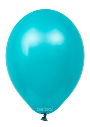 Turquoise latex party balloons size 13 cm - pack of 100 pcs. 013