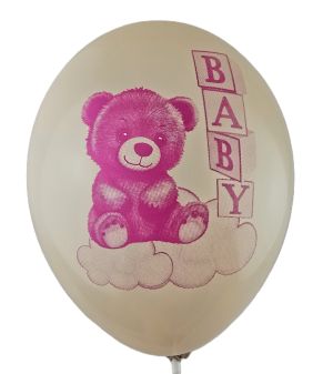 Baby girl teddy bear - pack of 100 pcs.