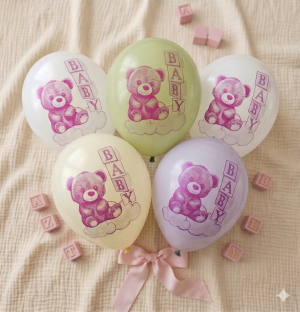 Baby girl teddy bear - pack of 100 pcs.