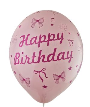 Балони Happy Birthday със панделки пакет от 100 бр.