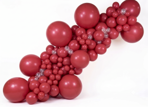 Organic Arch Kit "Mustard Wine/Burgundy" - 300 Balloons for Only 12 Euros (Basic)