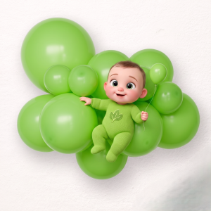 Lime green balloon size B95 - 30 cm - 11"