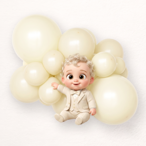 Vanillia latex party balloons standard size - pack of 100 pcs.