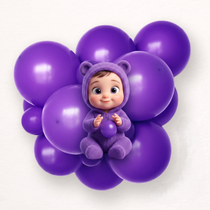 Royal purple balloon size B95 - 30 cm - 11"