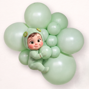 Kiwi latex party balloons size 23 cm - pack of 100 pcs. 452