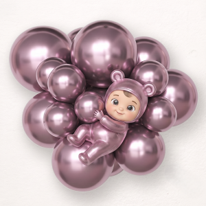 Chrome Latex balloon pink - 604 - pack of 50 pcs.