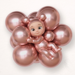 Chrome Latex Balloon Rose Gold - pack of 50 pcs. 606
